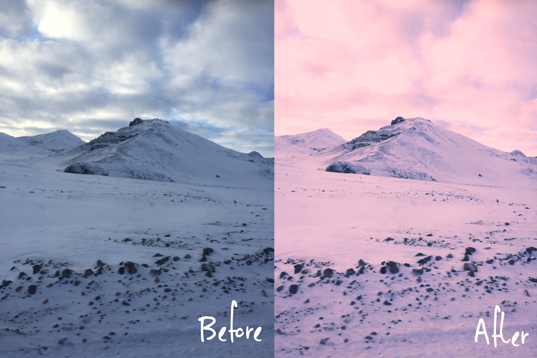 Icelandic Fire & Ice Collection - Lightroom Presets Mobile - Vanilla Sky Dreaming