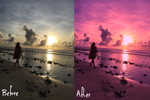 The Maldives Pastel Collection - Lightroom Presets Mobile - Vanilla Sky Dreaming